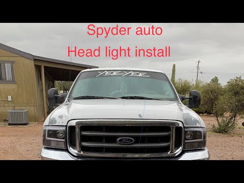 Spyder Auto 99 2003 F250 Headlight install