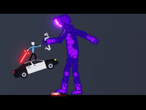 Giant Purple Monster Attack Every Humans In People Playground