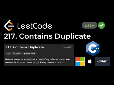 Contains Duplicate - Leetcode 217 - C++