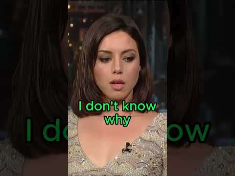 Aubrey Plaza Being WERID #shorts
