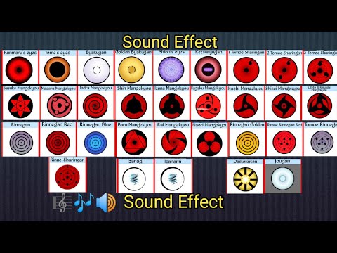 All Eyes Dojutsu Sound Effect In Naruto And Boruto | sound effect #dojutsu