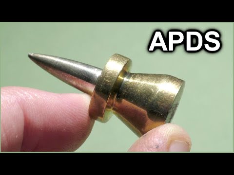 17mm APDS Mini-Projectiles (for miniature tanks) Destructo-tests