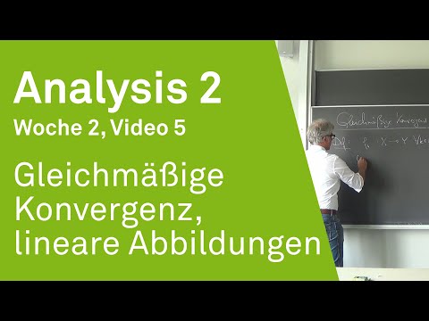 Gleichmäßige Konvergenz, lineare Abbildungen | Analysis 2 | Video 2.5