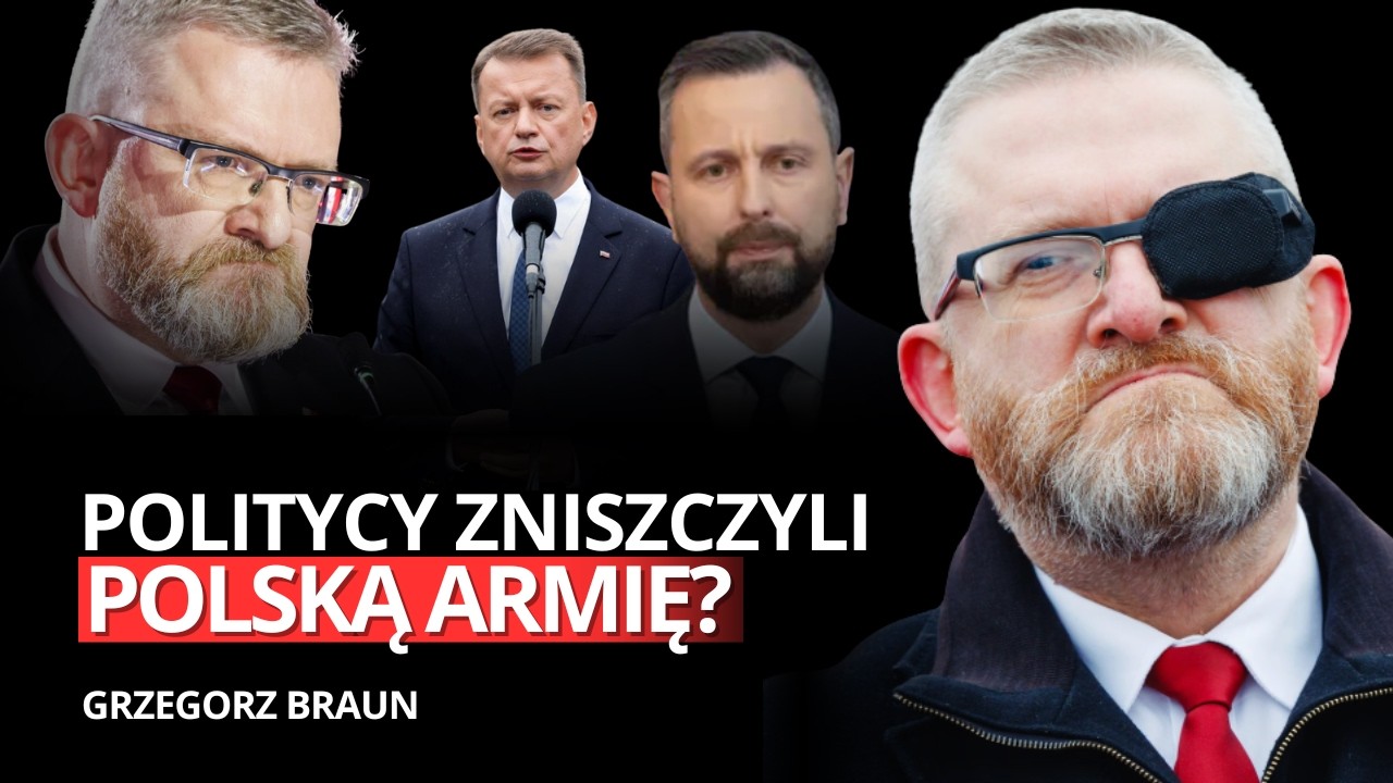 POLSKA BEZ OBRONY- WOJSKO ĆWICZY Z PATYKAMI- Grzegorz Braun