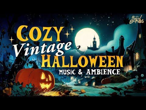 Trick or Treat 🎃 | Cozy Vintage Disney-Style Halloween Music & Ambience (1950s Nostalgia)