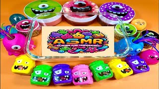 Satisfying video ASMR Mixing Slime Relaxing slime  Monster Slime