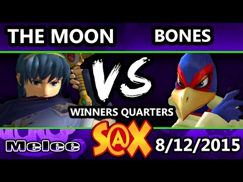 S@X - CT | The Moon (Marth) Vs. Bones (Falco) SSBM Winners Quarters - Smash Melee