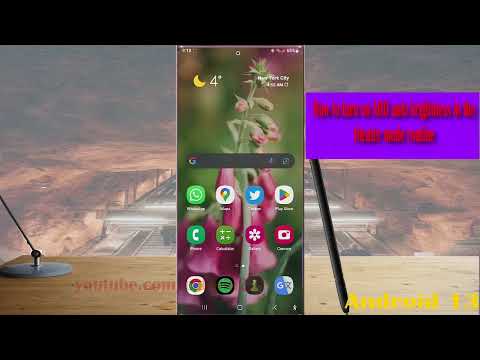 Samsung Galaxy S22 Ultra : How to turn on AOD auto brightness in the theater mode routine