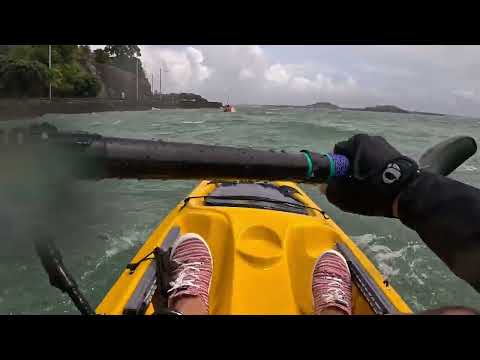 Very rough sea! Ocean kayak Scupper Pro