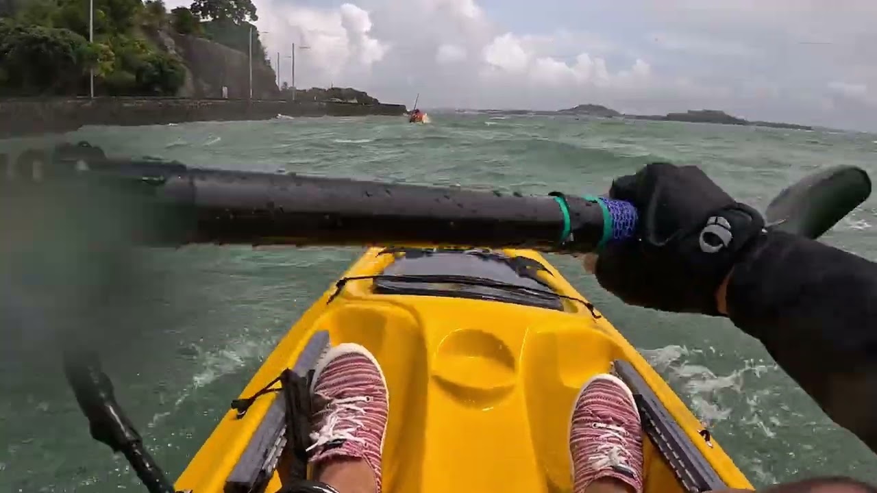 Very rough sea! Ocean kayak Scupper Pro
