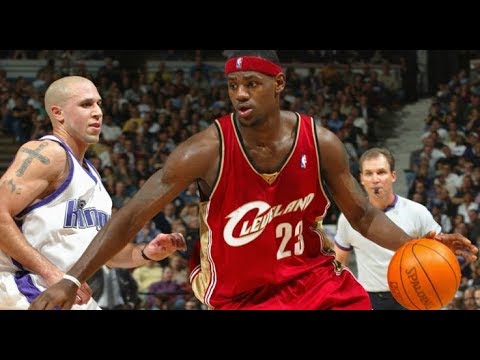 LeBron James's First NBA Game (Full Highlights) Cavaliers vs Kings 2003/10/29
