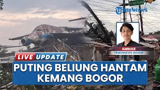 Kuatnya Angin Puting Beliung di Bogor hingga Pindahkan Bangkai Pesawat di Atas Permukiman Warga