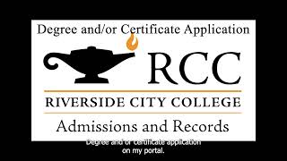 Degree Certificate Application on MyPortal