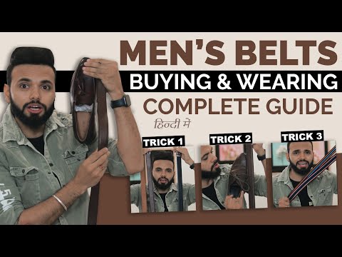INDIAN MEN'S BELT BUYING & WEARING COMPLETE GUIDE | Men's Belt Guide