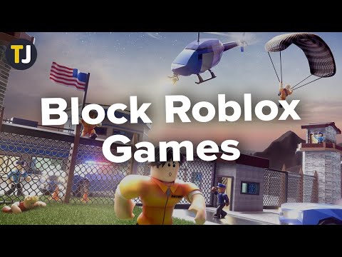 Part of a video titled How to Block Inappropriate Roblox Games - YouTube