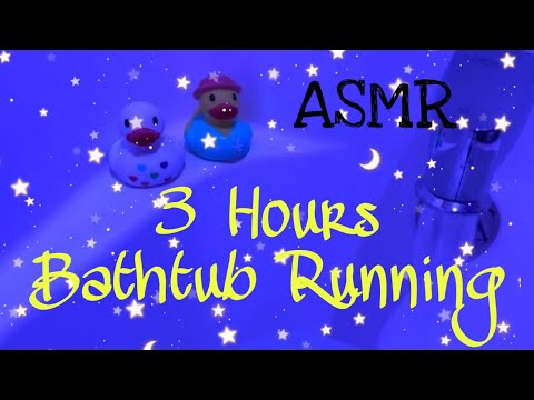 3 Hours Bathtub Running - White Noise ASMR - Sounds for sleep 😴