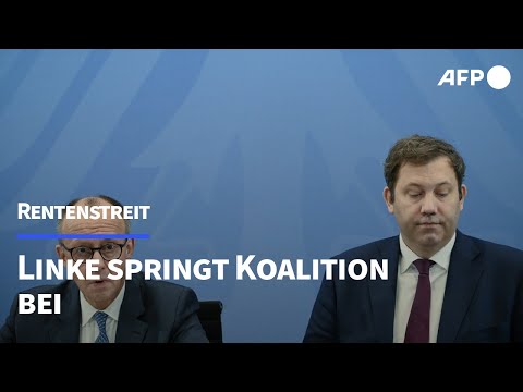 Rentenstreit: Linke springt Koalition bei und will sich enthalten | AFP