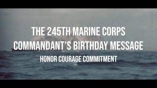 Military Veterans Social Media Network USMC Commandant’s 245th Marine Corps Birthday Message