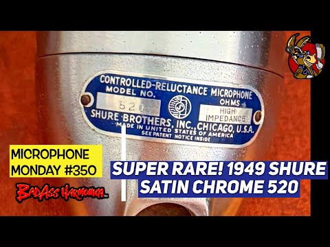 Here It Is! Best Blues Harmonica Mic | RARE Shure Satin Chrome 520 Bullet Harp Microphone Monday 350
