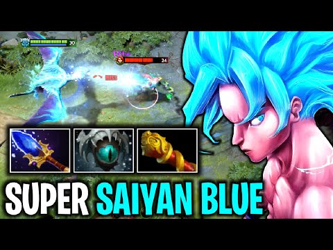 SUPER SAIYAN BLUE..!! Aghanim Scepter + Skadi Carry Winter Wyvern Max Attack Range 7.27 | Dota 2