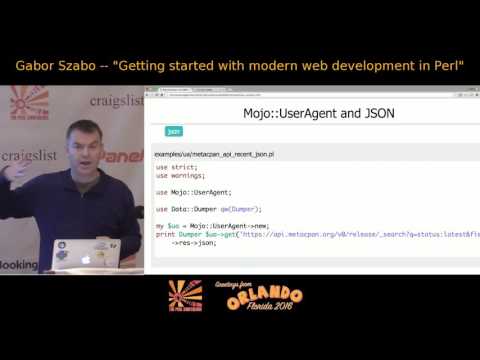 2016 - Getting started with modern web development in Perl‎ - Gabor Szabo