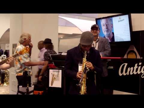 Adrian Crutchfield performing @ Antigua Winds NAMM 2014 (Smooth Jazz Family)