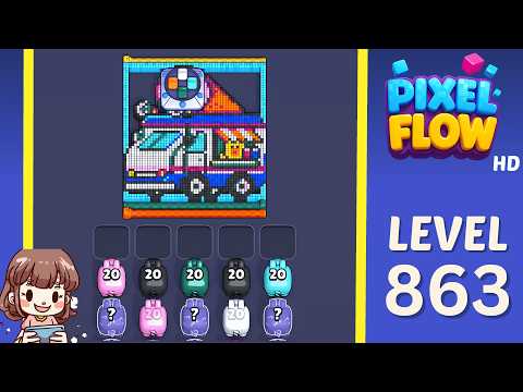 Pixel Flow Level 863 Walkthrough