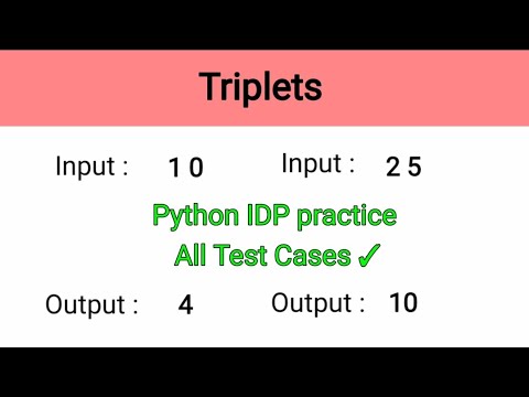 Tripletspython Idp Solutionspythagorean Triples Teluguccbp Nxtwavepython Problemsrajpythontech