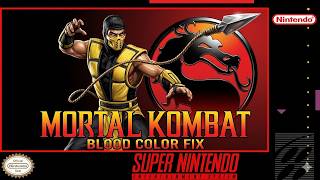 Mortal Kombat Blood Color Fix [SNES Romhack]