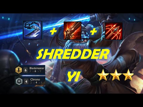 SHREDDER YI 6 BLADEMASTERS YI!!! THE NEW BANG BROS!!! TFT MID SET PATCH HIGHLIGHTS