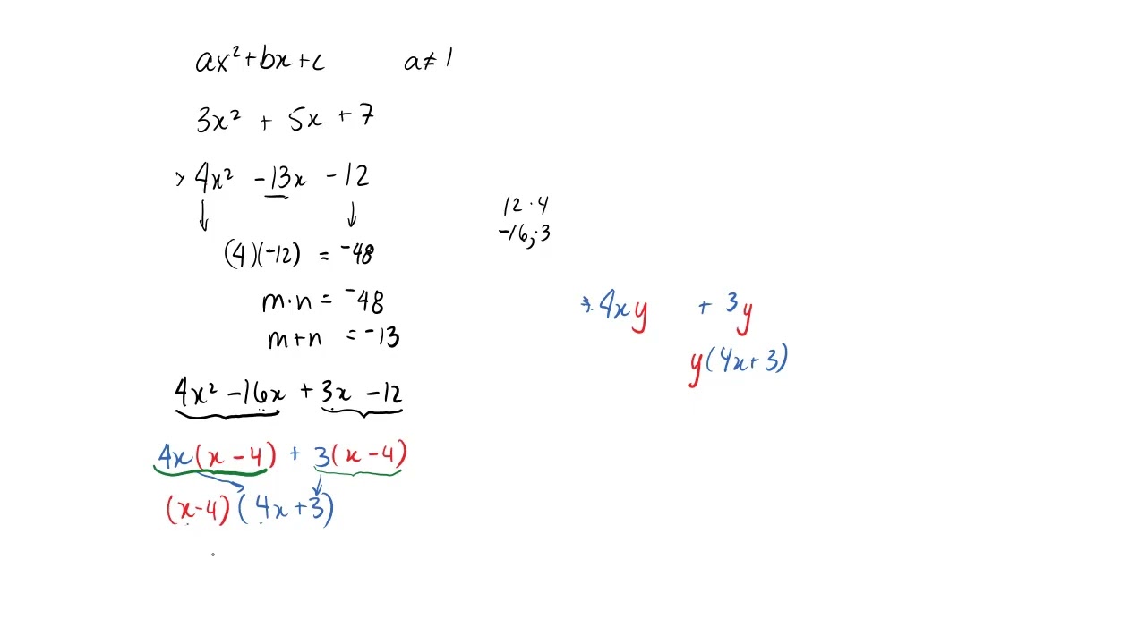 Factoring Complex Trinomials