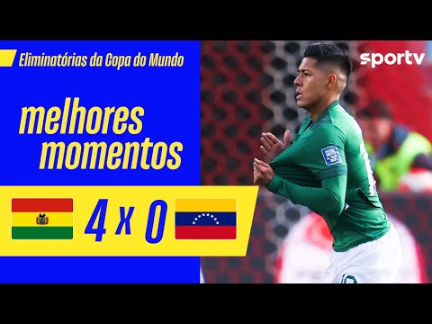 Gols e lances de Bolívia x Venezuela