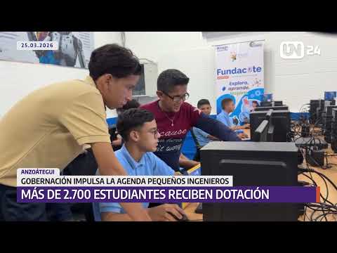 Entregan dotación tecnológica a planteles en Anzoátegui