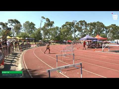 Girls U14 200m Hurdles Timed Final 3: 2023-24 State Track and Field Championships