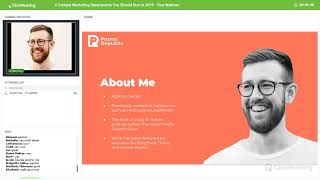 5 Content Marketing Experiments You Should Run in 2019 - Free Webinar for Agencies & Freelancers