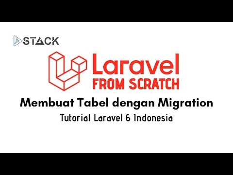 Laravel 6 Bagi Pemula 10 Membuat Tabel dengan Migration