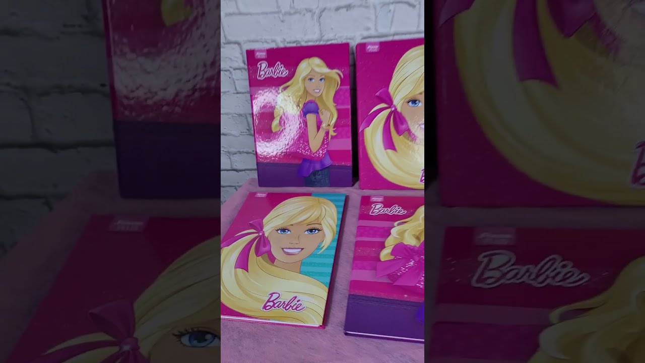 Caderno Brochura Capa Dura Universitário Barbie 96 Folhas