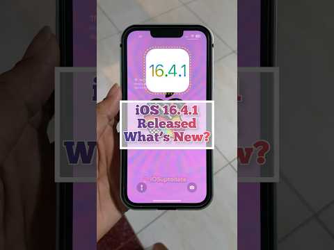 iOS 16.4.1 is now available for everyone iPhone iOS 16.4.1 Software Update