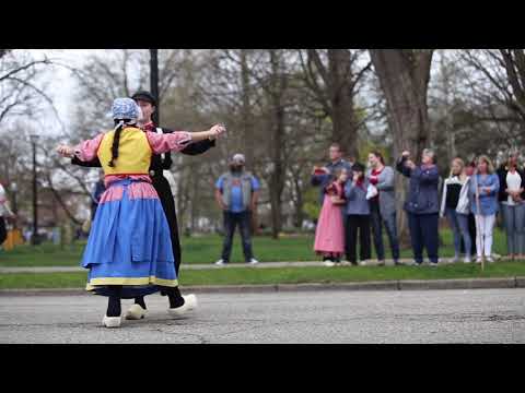 Traditional Dutch Dance performances at Tulip Time 2018 in Holland, Michigan