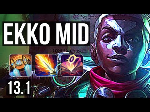 EKKO vs RENEKTON (MID) | 8/1/6, 2.3M mastery, 900+ games, Dominating | EUW Diamond | 13.1