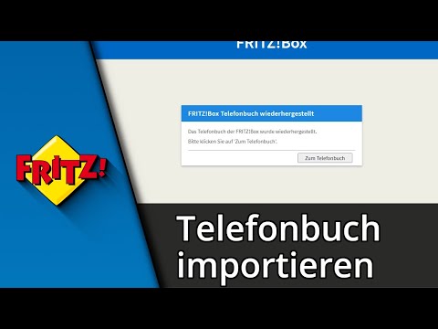 FritzBox Telefonbuch importieren / exportieren ✅ Tutorial