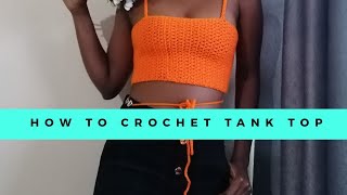 HOW TO CROCHET BASIC TANK TOP /BEGINNER FRIENDLY /DIY