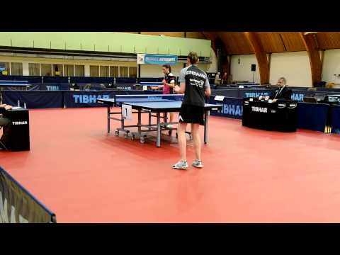 Finale Dames A laatste punten laatste set....... Marchetti N tegen Vinci G