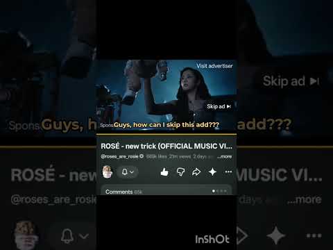 i can't skip this add for sure #click #jisoo #rose #new trick