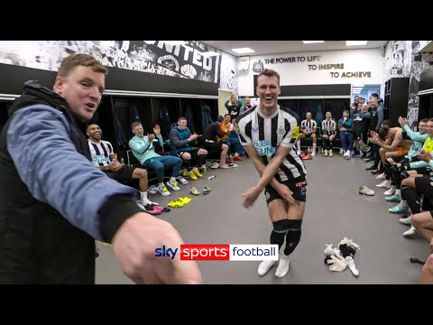 Howe's dressing room speech inspires Dan Burn to get up and dance! 😂