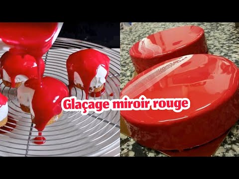 GLAÇAGE MIROIR ROUGE BRILLANT ❤️ كلاصاج ميروار أحمر لامع وناجح 💯