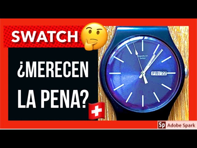 Vídeo relacionado con Swatch Reloj Analógico para Unisex Adulto de Cuarzo con Correa en Piel SY23S400