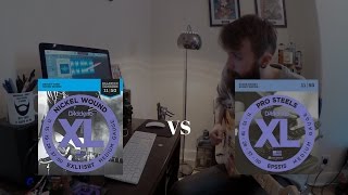 Video thumbnail for D'Addario Nickel Wound vs D'Addario Pro Steels! (is there a difference in tone?) by Liam MacLean