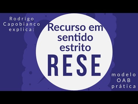 RESE - Recurso em sentido estrito