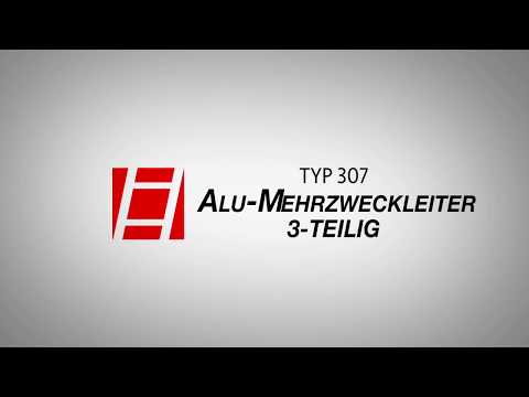 Alu-Mehrzweckleiter 307 – sicher, stabil, komfortabel